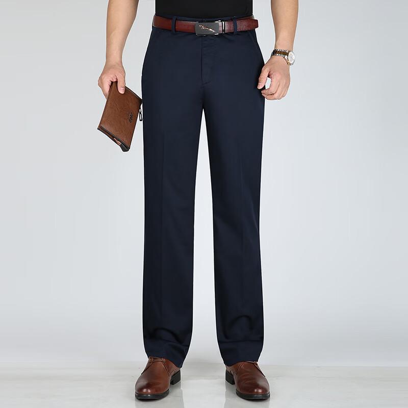 Men s Cotton Blend Straight Leg Casual Pants 35