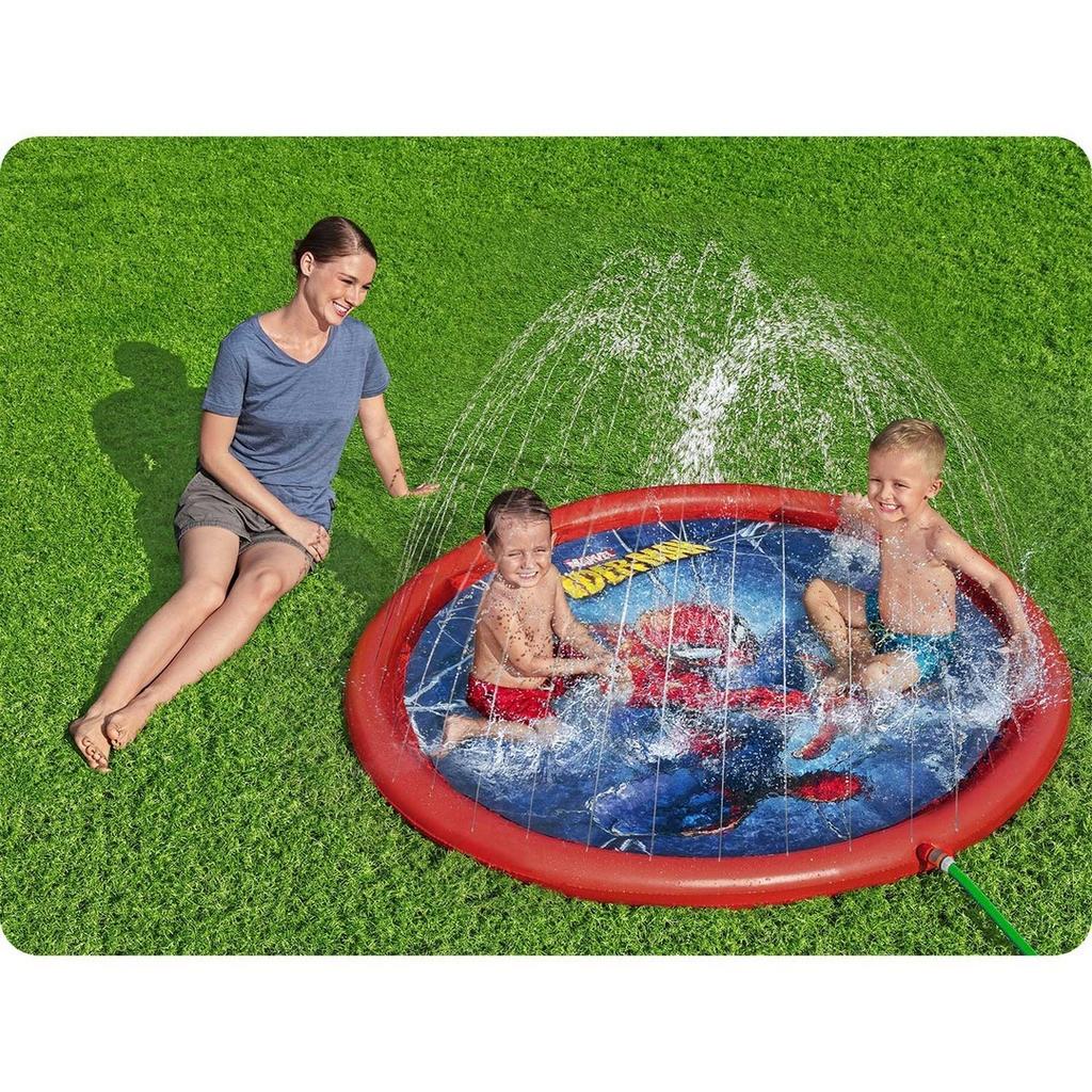 Inflatable Paddling Pool With Spider-Man Fountain 165 Cm Bestway 98792