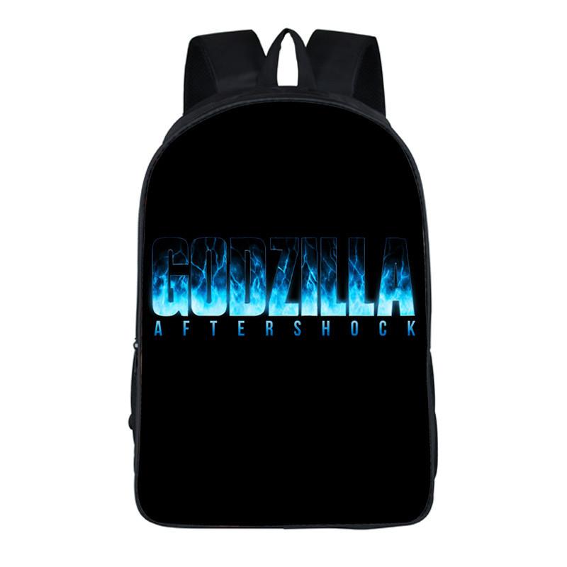 Strapazierfähiger 3D Godzilla King Of The Monsters Rucksack Kinder Schultasche mit klassischem Reiz