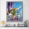 Disney Diamond Painting Complete Set Classic Scene Illustrations of The Hunchback of Notre Dame 5D Diamond Painting Cross Stitch Mosaic Home Decor