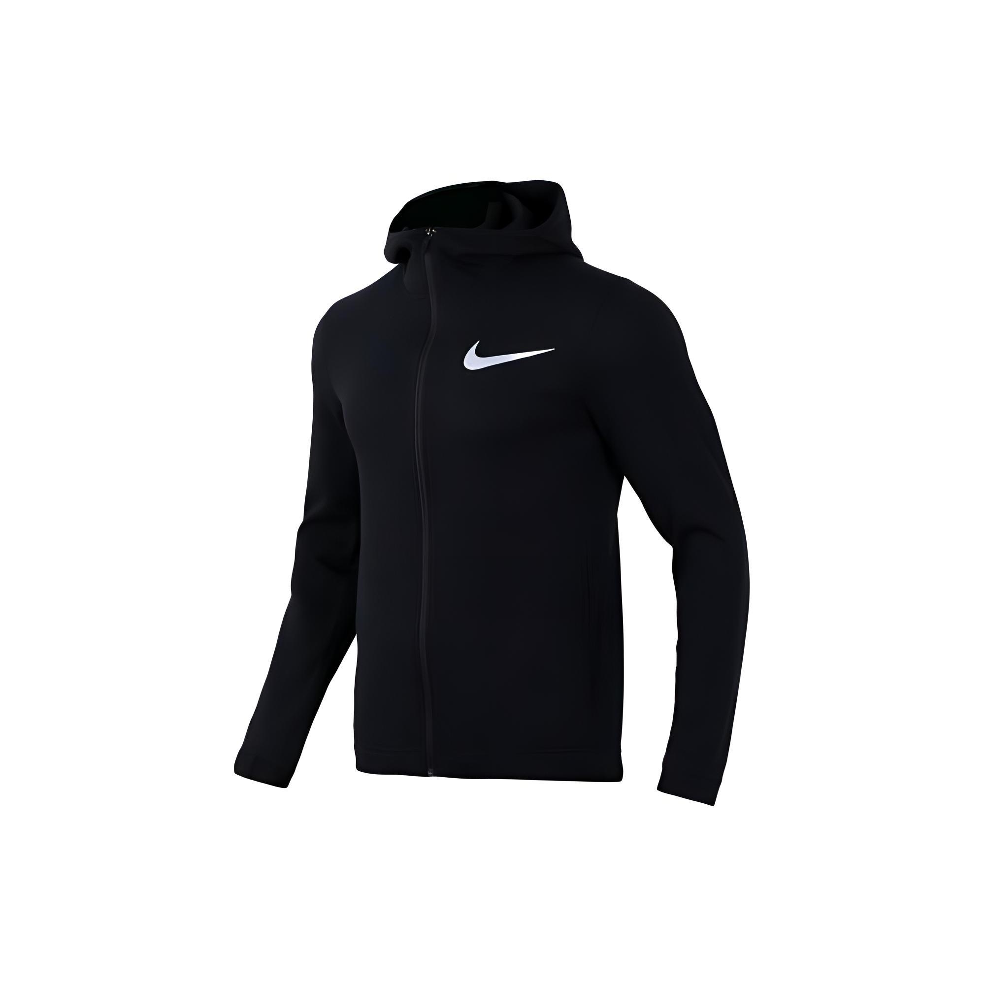 Nike large swoosh zipped hooded jacket Black Men s 925613-010 M
