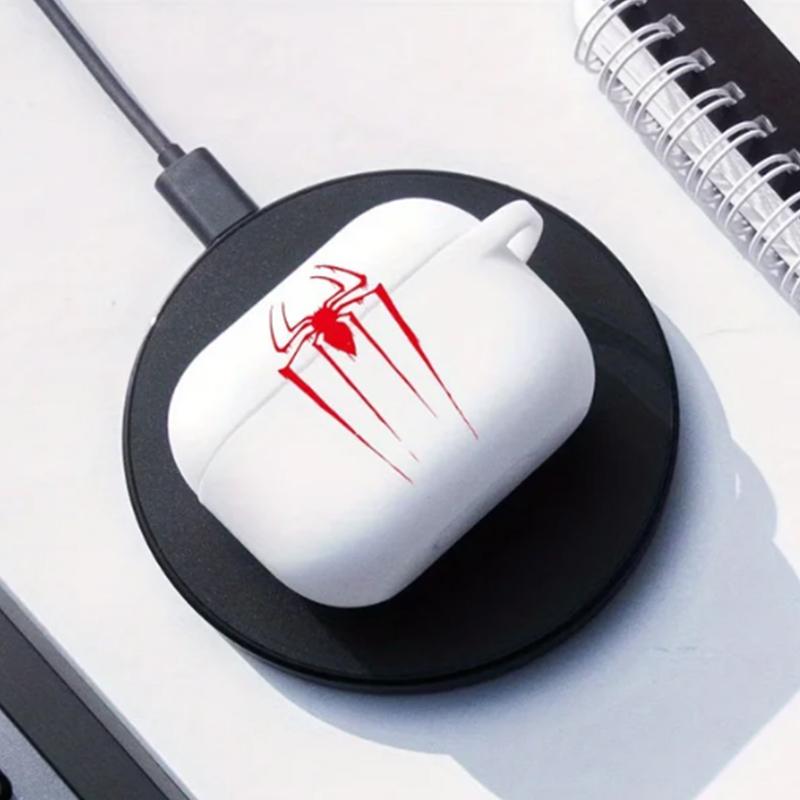 Red Spider Airpod Case Man Černobílý kryt na sluchátka pro AirPods 2 3 Pro 2nd Generation Case Dárek pro přátele