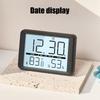 Magnetische Hänge-Digitaluhr mit Innenraumtemperatur- und Luftfeuchtigkeitsanzeige Großer LCD-Bildschirm für Schreibtisch, Wand, Kühlschrank