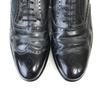 DAKS/Goodyear Welt Leather Full Brogue Wingtip Shoes/27.5/Black/Closed Lacing Business(USED)