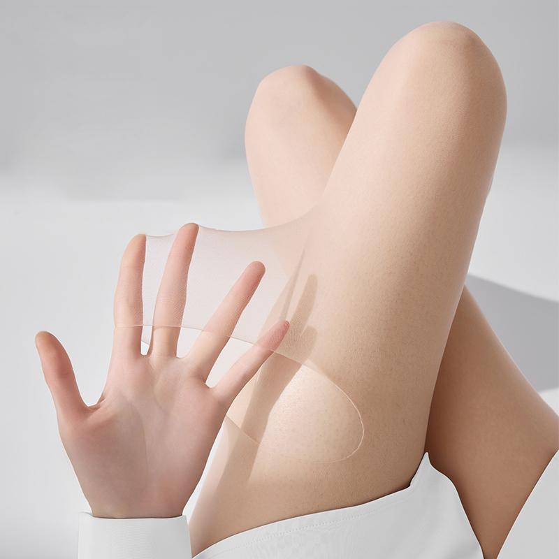 Kave Unsichtbare Ultra-Dünne Zarte Strumpfhose Sommer 10D Atmungsaktiv Reißfest Strumpfhose Durchsichtig Leichte Strumpfhose One Size 40-65 Kg beige