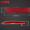Auto Left Right Rear Bumper Reflector Light Cover Red Fog Lamp Light Trim For Toyota RAV4 2006 2007 2008 2009 2010 2011 2012