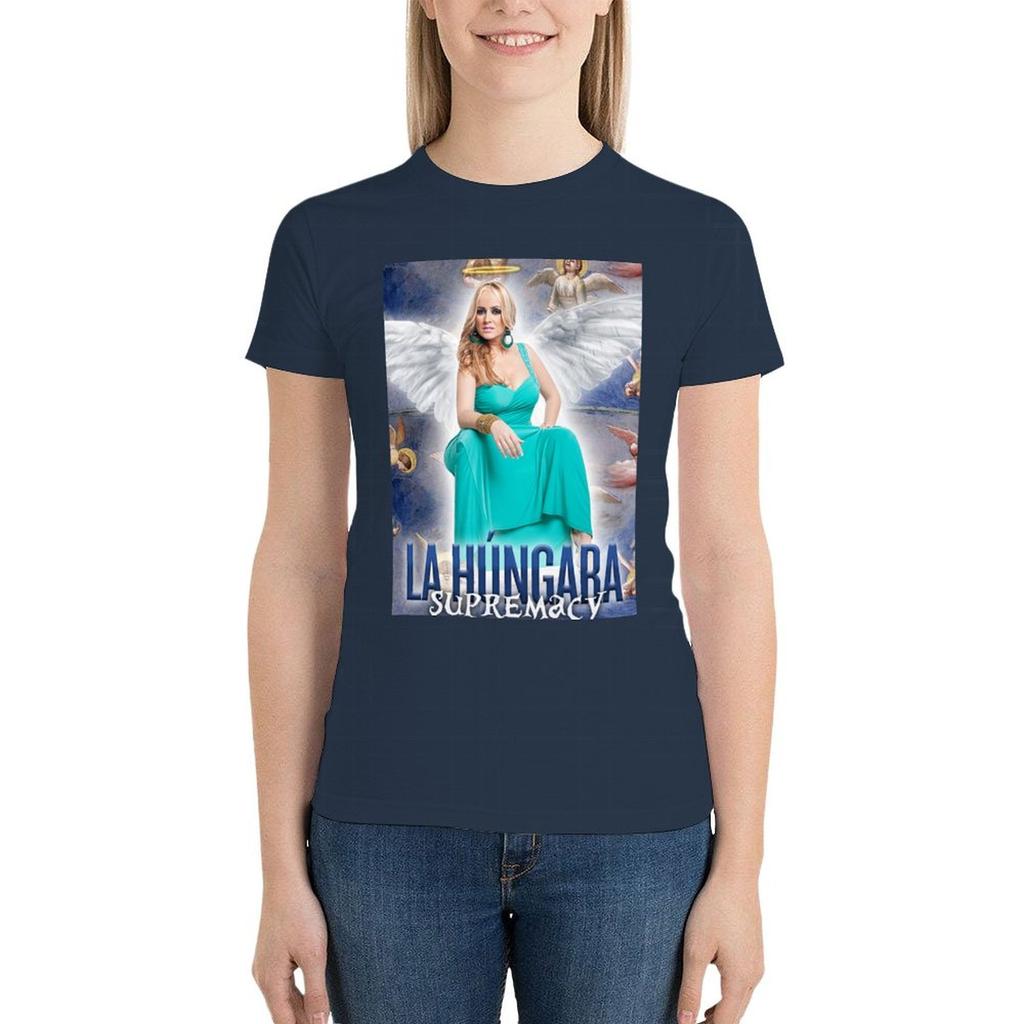 The Hungara Supremacy T-Shirt Tees Kawaii Clothes Lady Clothes Anime Clothes Cotton T Shirts Women