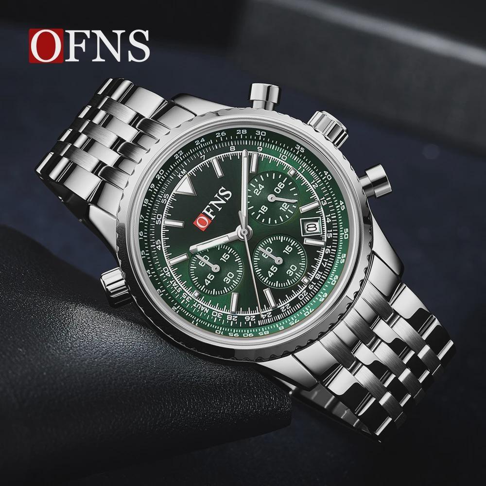 Men Watches Luxury Chronograph Date Waterproof Male Clock Steel Band Quartz Wristwatch