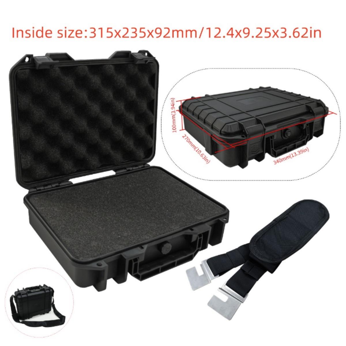 

1pc Waterproof Protective Equipment Hard Carry Case with Shoulder Strap, Digital Electronic Product Storage Box with Sponge