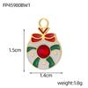 CARLIDANA Unique Diy Jewelry Charms Accessories Tree Santa Claus Enamel Christmas Charms for Bracelet Necklaces Waterproof