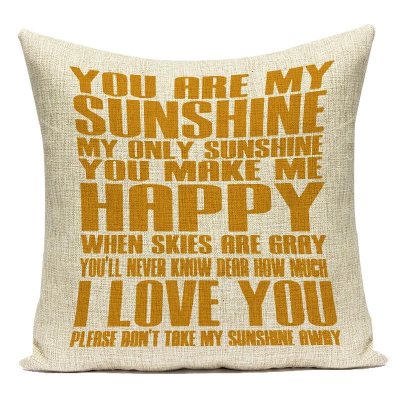 Nordic Style Letters Geometry Decorative Cushion Cover Home Textile Decor Pillow Cover Living Room Sofa Decor Pillow Case