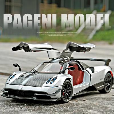 1:24 Pagani Huayra BC Super Sports Car Alloy Die-cast Toy Car Model Sound and Light Pull Back Children's Toy Collection Boy Birthday Gift