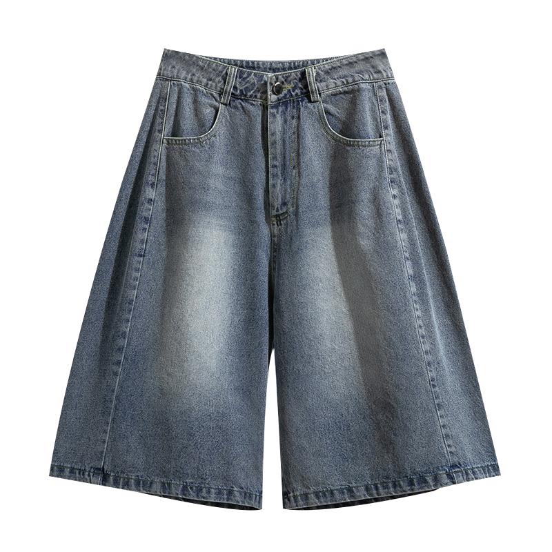 DIMANAF 2026 Estate Nuovi Jeans Corti Taglie Forti Donna Pantaloncini di Cotone Denim Larghi Casual Moda Pantaloncini da Donna Abbigliamento