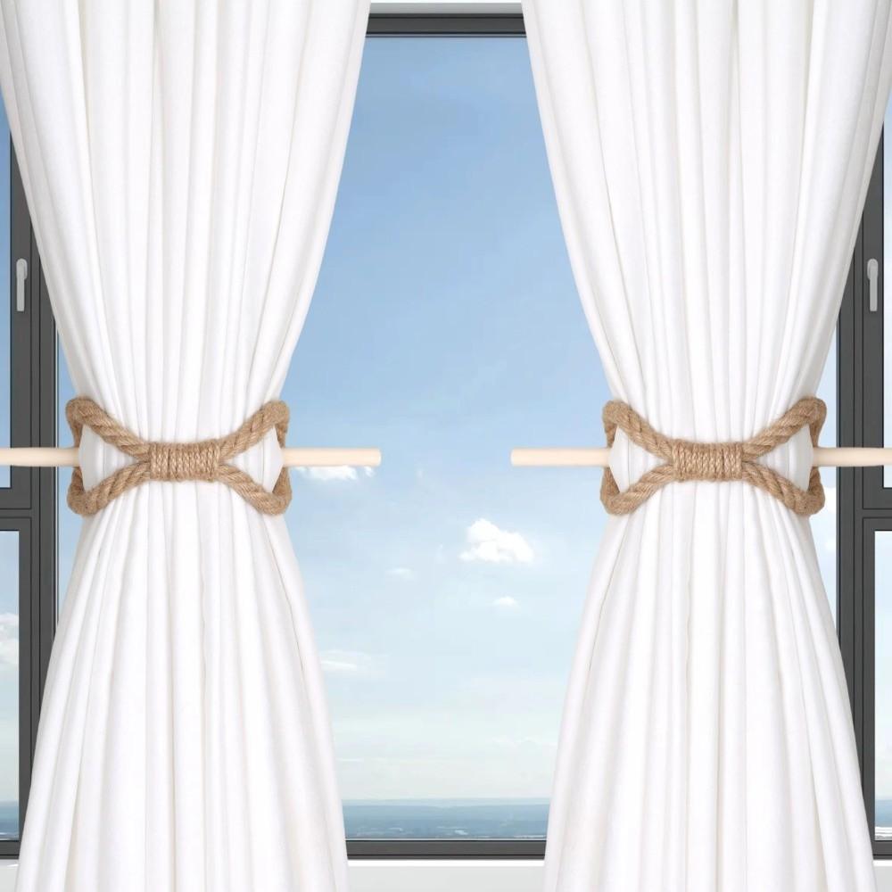 Handmade Curtain Tiebacks Simple Curtain Buckle Durable Curtain Binding Rope  Home Decoration