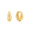 [Worn by Chuu] Lux Huggy Bold One-Touch Mini Ring 925 Silver Earrings E024-03G