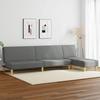 VidaXL Set of 2 Sofas Dark Grey Fabric 3216292