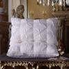 Luxury 100% Goose Down Feather Stuffed Pillows Pinch Pleat Design Neck Protection Bed Pure Cotton Cover Cushion for Sleeping