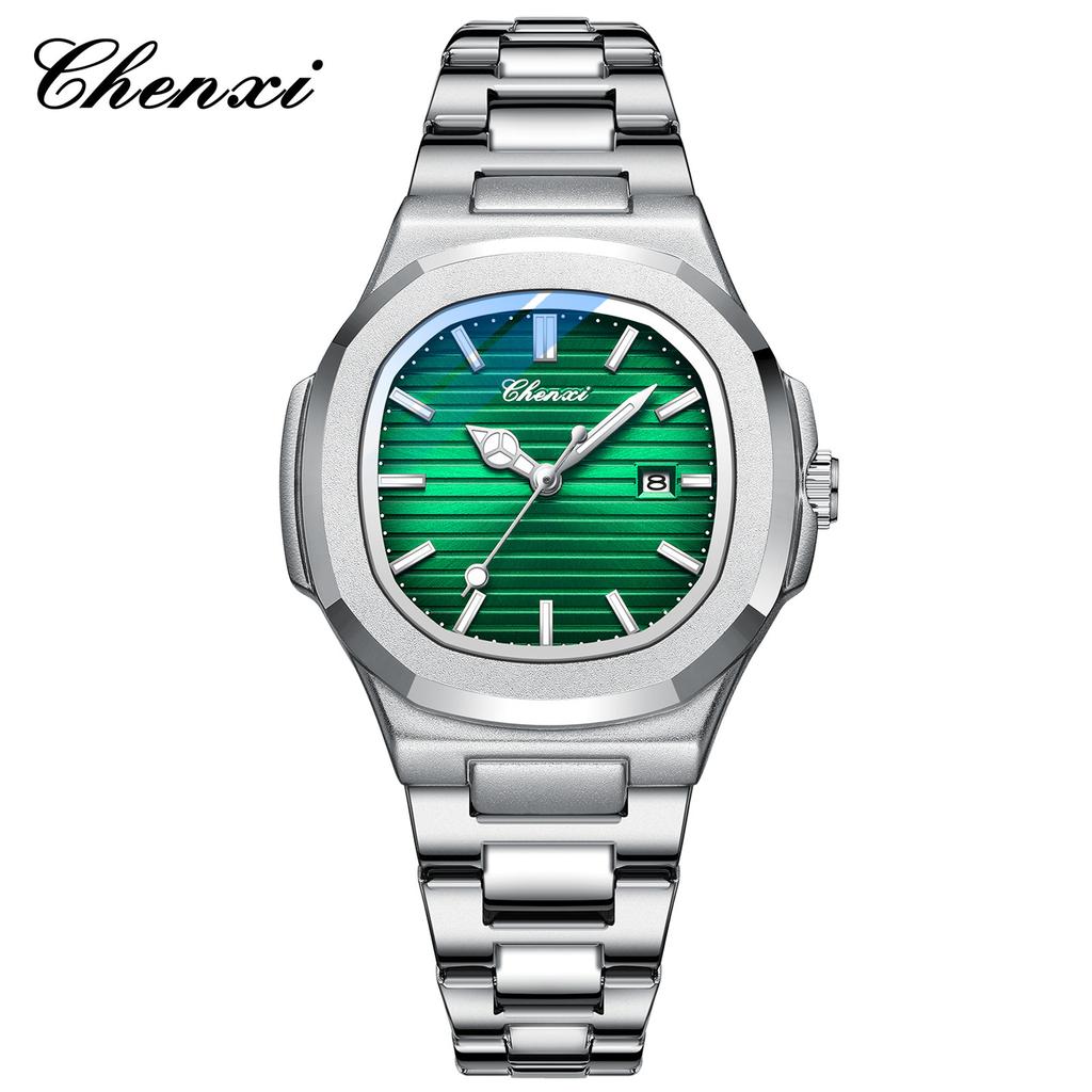 Chenxi Steel Belt Watch Couple Luminous Waterproof Simple Fashion Business Calendar Men'S And Women'S Quartz Watch