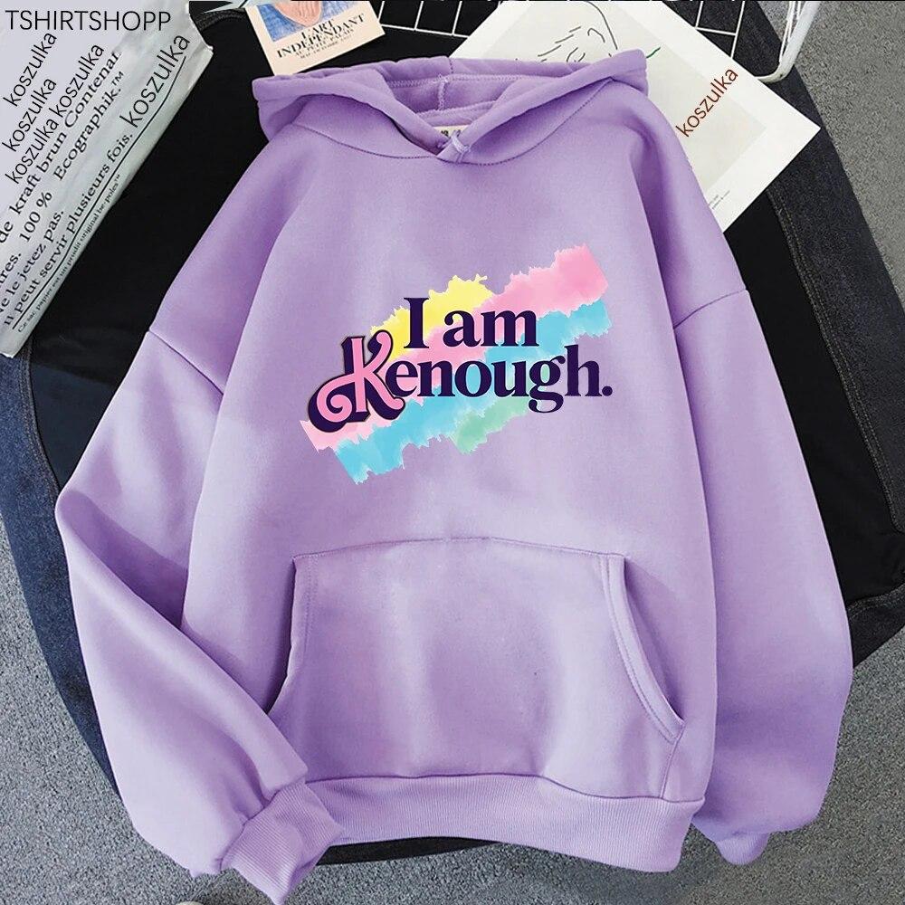 

I Am Kenough Hoodie Fashion Women Harajuku Aesthetic Graphic Kawaii Hoodies Unisex Casual Fleece Pullover Sweatshirts Tops Korea Unisex