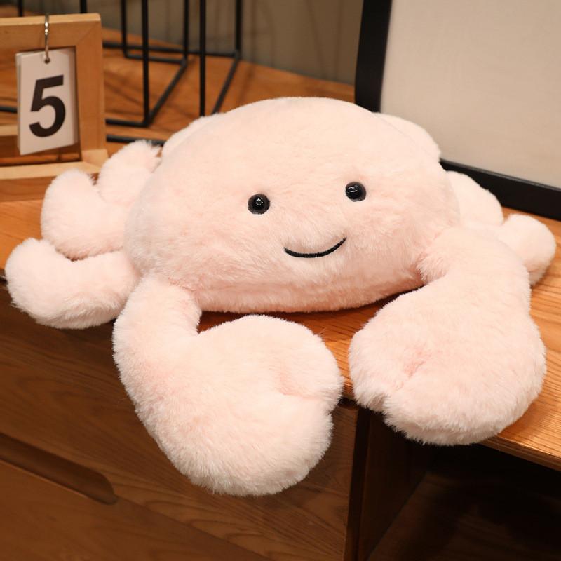 Cute Crab Plush Doll With Short Pile Fabric For Kids Birthday Gift And Photo Prop