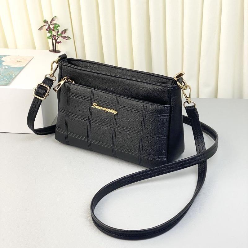 ew bag women s niche oblique span women s bag large-capacity urban simple bag women s soft leather small square bag