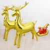 2pcs Elk Foil Balloons Set 4D Christmas Standing Deer Balloon Xmas Rainbow Deer Christmas Balloons Party Decoration Inflatable B
