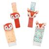 Set di sonagli da polso e caviglia per animali del bosco - Giocattoli a campanella educativi multi-stile