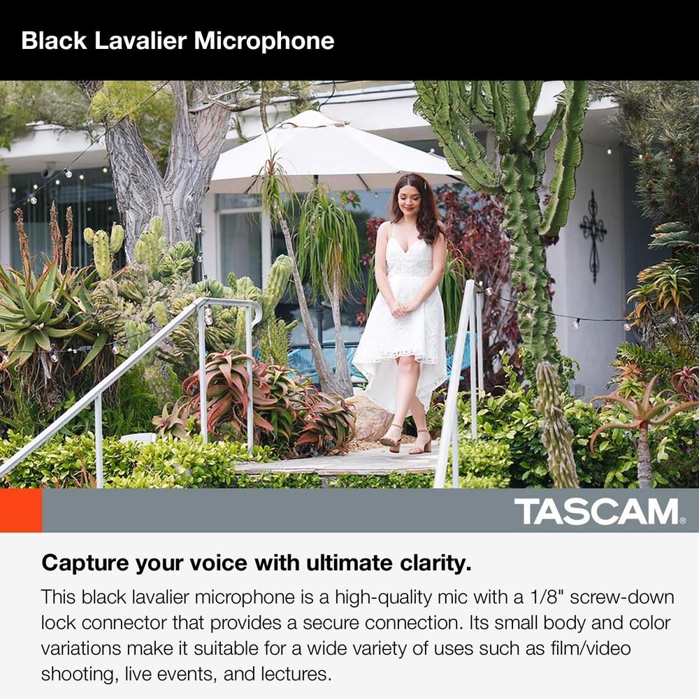 Tascam TM-10 Lavalier Microphone Black