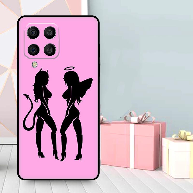Angel Devil Girl Case For Samsung Galaxy M36 M12 M52 M06 M16 M56 M33 M15 M55 M31 M13 M14 M53 M32 M35 M34 M54
