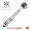 DIY Stainless Steel Leather Skiving and Paring Knife with Replaceable Blade