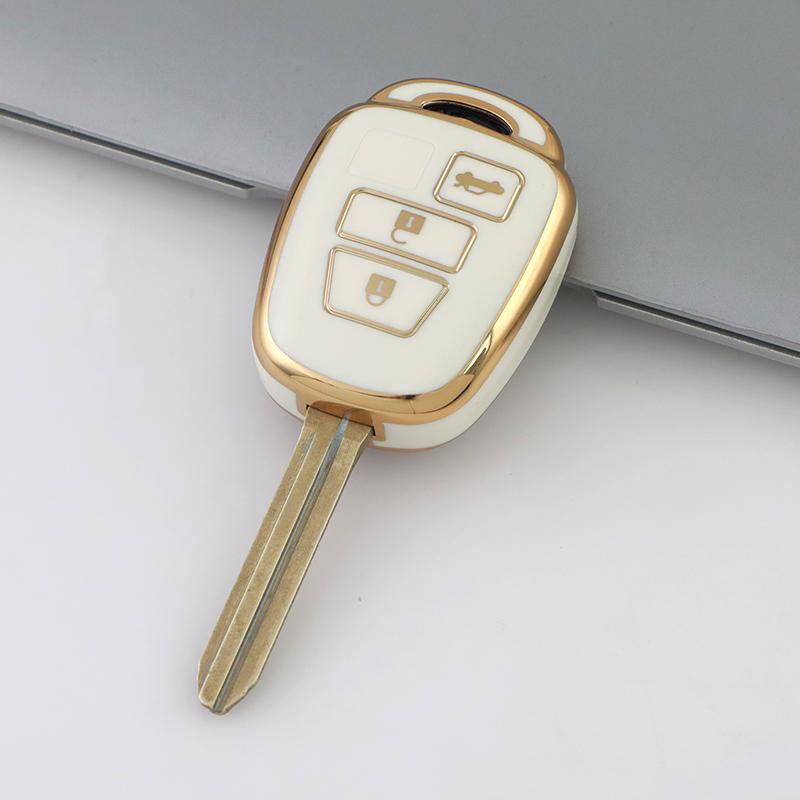 2/3/4 Buttons Tpu Car Key Cover Case For Toyota Camry Rav4 Corolla Tacoma Vios Prius C Highlander Anti-Scratch Protective Case