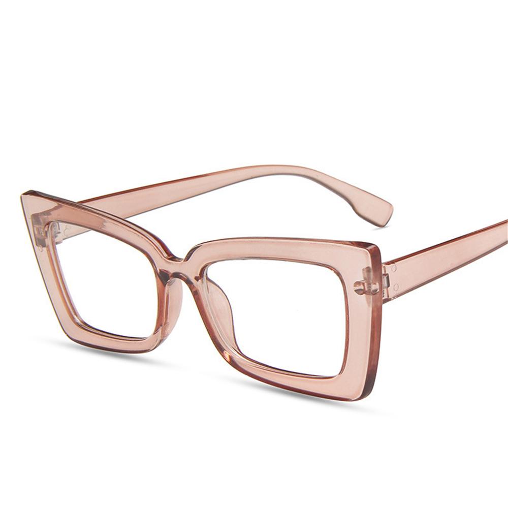 Oversized Square Glasses Anti Blue Light Glasses Large Frame Myopia Glasses Flat Light Glasses Transparent Eyeglasses Glasses
