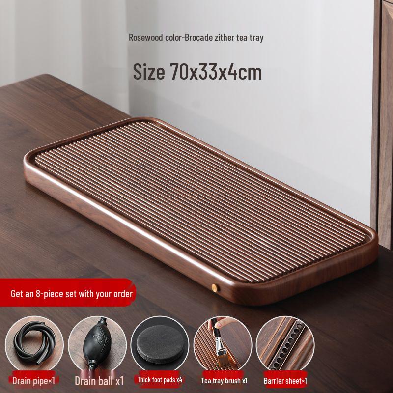 High-End Imitation Bakelite Tea Tray Set: Solid Wood and Bamboo Design for Home & Office Use, 2026 Edition.