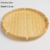 Hand-Woven Natural Bamboo Trays And Winnowing Baskets Are Suitable For Storing And Holding Food And For Home Decoration
