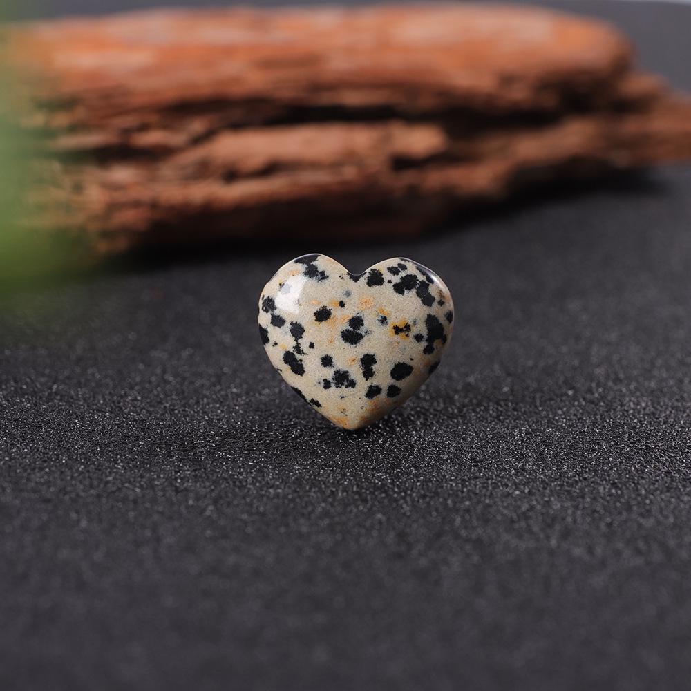 8x20mm Natural Stone Peach Heart Pendant - Crystal, Jade, Agate Gem for DIY Jewelry