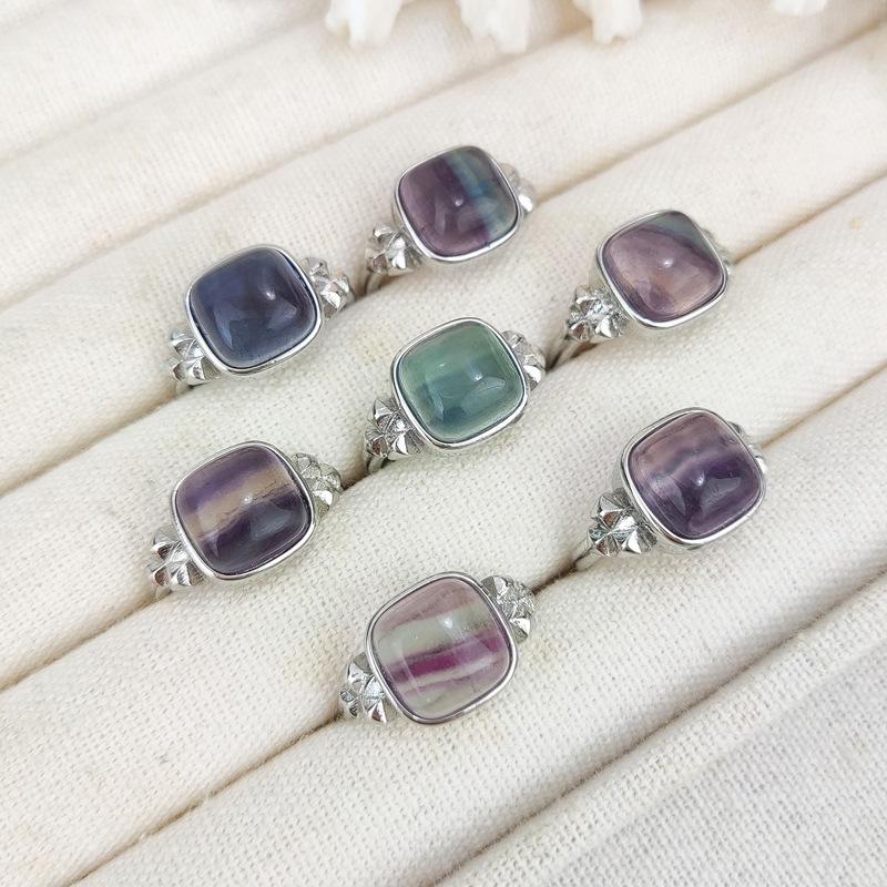 Adjustable Natural Crystal Tiger Eye Ring in Coffee Color