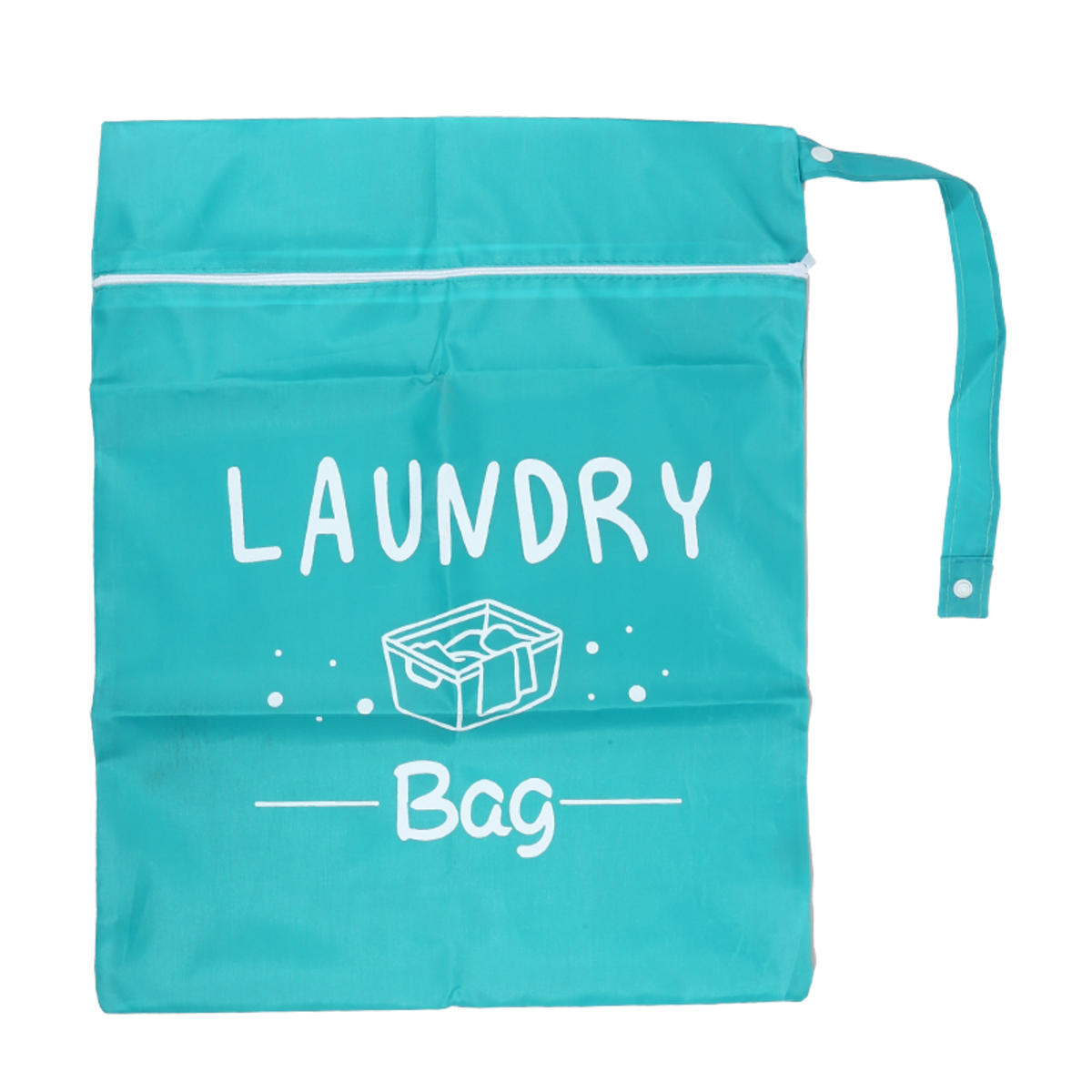 

Waterproof Travel Clothing Storage Bag Large Capacity Portable Handheld Wash pouch Zipper Oxford Cloth Laundry Bag Exercise one size синий