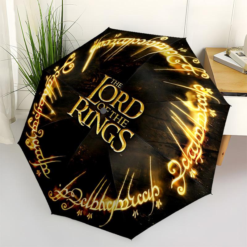 

1pc The Lord of the Rings Automatic Folding Umbrella - Sturdy 8-Rib Polyester Canopy,Sun-Defying Travel Companion yy251023175