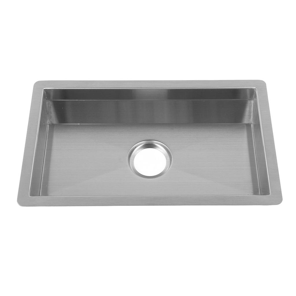 Kitchen Sink with Water Drainage Tray Stainless Steel Small Bar Sink Workstation Basin for Countertop Apartment