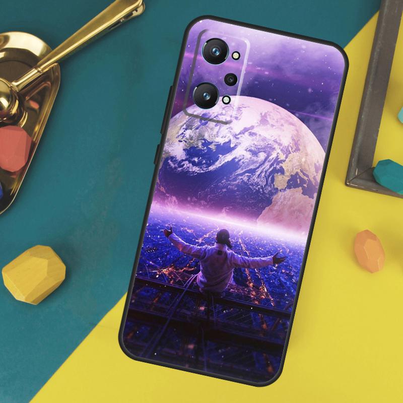 PNL QLF Rapper Singer Case For Realme C53 C55 C67 C61 C75 C51 C21Y C25S GT 6 6T 5 GT7 Pro 10 11 12 13 14 Pro Plus
