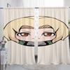 Home Interior Kitchen Curtains for Living Room 2 Pieces Blackout Curtains Door Curtain N-naruto-o Partition Bedroom Decoration