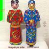 Handmade Golden Boy and Jade Girl 3D Paper Crafts for Qingming Festival Sacrificial Offerings