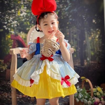 Anime Character Cosplay Summer Children'S Dress New On The Run Lolita Dress Girl'S 61 Year Old Gift Dress