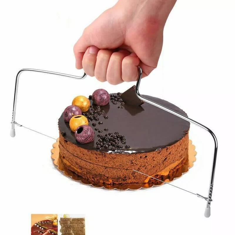 Cake Slicer Bread Cutter Wire Line Cutting Kitchen Decor Baking Leveller Tool