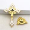 Metal Cross Ornaments Alloy Christian Catholic Art Statue Home And Office Desktop Decoration Small Cross Ornament