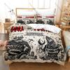Dunkle Horror-Kunstgrafik Lorna Shore Extrem Metal Bettwäsche-Set Bettbezug Mit 2 Kissenbezügen Teen Metalhead Schlafzimmer-Dekoration