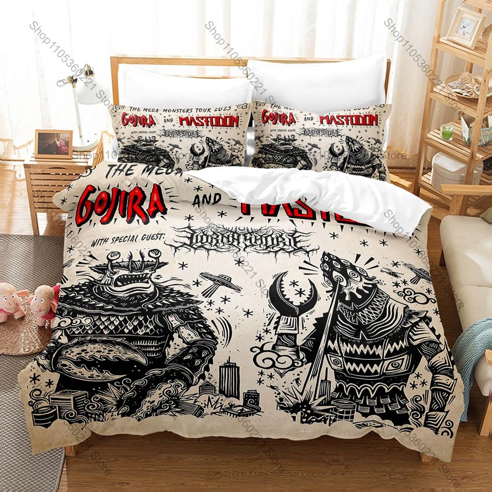 Dunkle Horror-Kunstgrafik Lorna Shore Extrem Metal Bettwäsche-Set Bettbezug Mit 2 Kissenbezügen Teen Metalhead Schlafzimmer-Dekoration