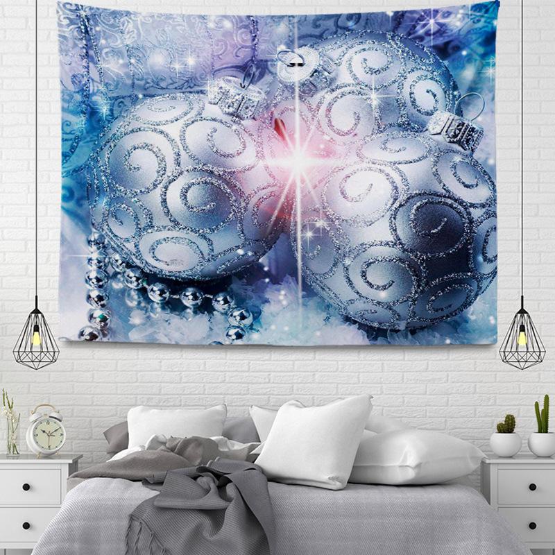 Seria wiszących gobelinów z tkaniny w stylu bożonarodzeniowym