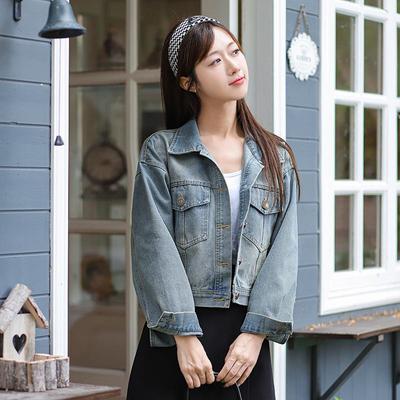 Hong Kong Style Retro Denim Jacket - Summer 2026 Women's Collection
