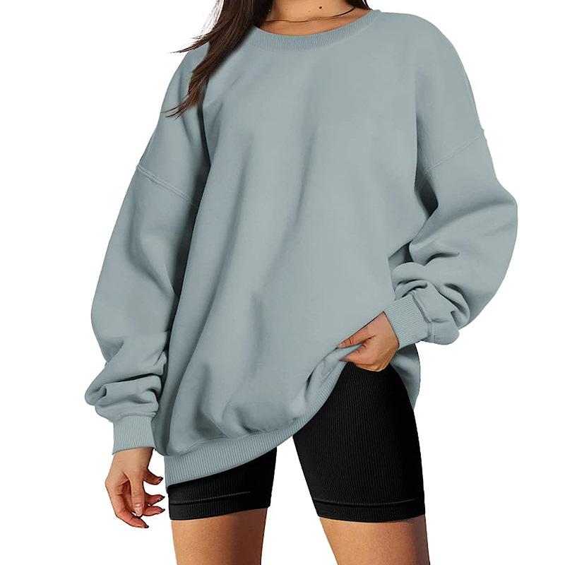 New women's spring and autumn casual tops, fashionable loose sweatshirts